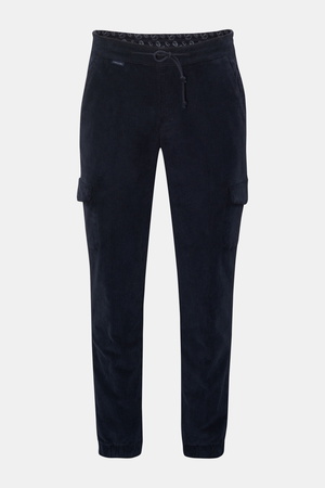 04651 / A trip in a bag - Herren - Cord-Jogpants 'Smart Cord Cargo' navy