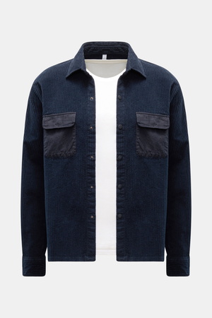 04651 / A trip in a bag - Herren - Cord-Overshirt navy