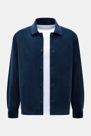 04651 / A trip in a bag - Herren - Cord-Overshirt navy