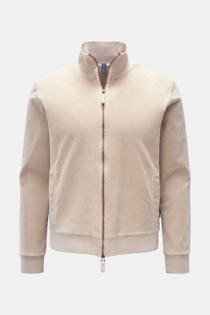 04651 / A trip in a bag - Herren - Cordblouson 'Cord Bomber' beige