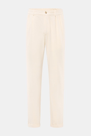 04651 / A trip in a bag - Herren - Cordhose creme