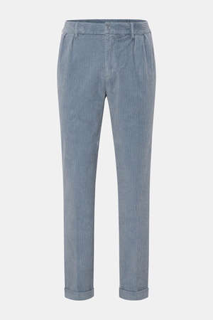 04651 / A trip in a bag - Herren - Cordhose rauchblau