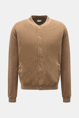 04651 / A trip in a bag - Herren - Fleece-Blouson taupe