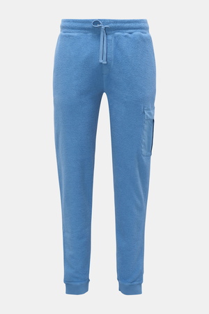 04651 / A trip in a bag - Herren - Fleece-Cargo-Sweathose 'Oyster' rauchblau