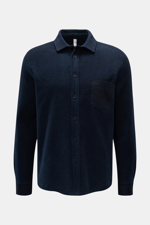 04651 / A trip in a bag - Herren - Fleece-Hemd 'Oyster' navy