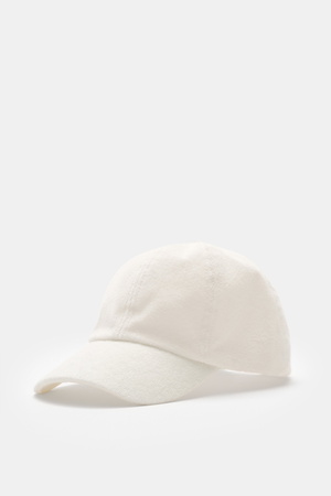 04651 / A trip in a bag - Herren - Frottee Baseball-Cap 'Terry' creme