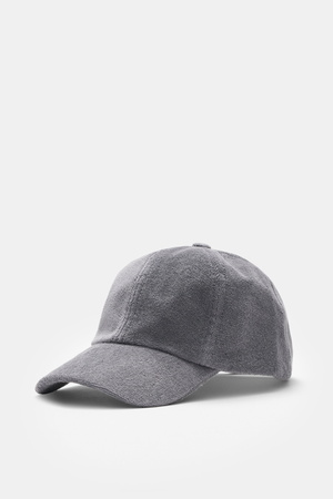04651 / A trip in a bag - Herren - Frottee Baseball-Cap 'Terry' grau