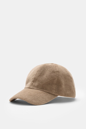 04651 / A trip in a bag - Herren - Frottee Baseball-Cap 'Terry' taupe