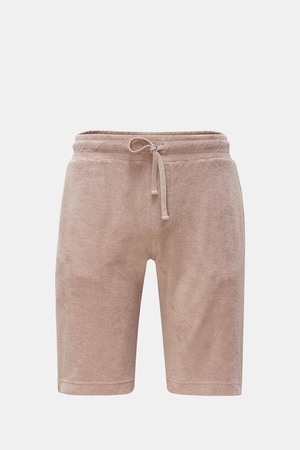 04651 / A trip in a bag - Herren - Frottee-Bermudas 'Oyster' beige