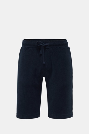 04651 / A trip in a bag - Herren - Frottee-Bermudas 'Oyster' dark navy