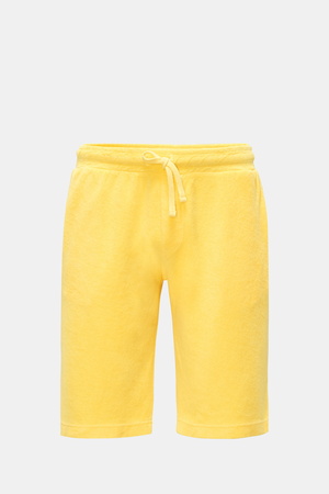 04651 / A trip in a bag - Herren - Frottee-Bermudas 'Oyster' gelb