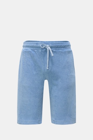 04651 / A trip in a bag - Herren - Frottee-Bermudas 'Oyster' hellblau