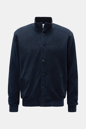 04651 / A trip in a bag - Herren - Frottee-Blouson 'Oyster Bomber' navy