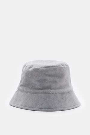 04651 / A trip in a bag - Herren - Frottee Bucket Hat 'Terry Hat' grau