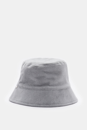 04651 / A trip in a bag - Herren - Frottee Bucket Hat 'Terry Hat' grau