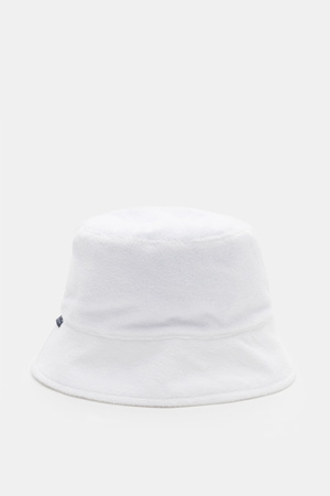 04651 / A trip in a bag - Herren - Frottee Bucket Hat 'Terry Hat' weiß