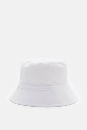 04651 / A trip in a bag - Herren - Frottee Bucket Hat 'Terry Hat' weiß