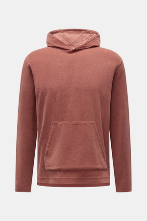 04651 / A trip in a bag - Herren - Frottee-Kapuzenpullover 'Terry' rostbraun