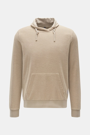 04651 / A trip in a bag - Herren - Frottee-Kapuzenpullover 'Terry Turtle' beige