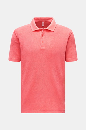 04651 / A trip in a bag - Herren - Frottee-Poloshirt 'Oyster' koralle