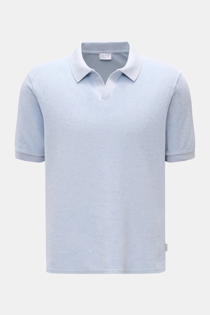 04651 / A trip in a bag - Herren - Frottee-Poloshirt 'Terry Johnny' hellblau
