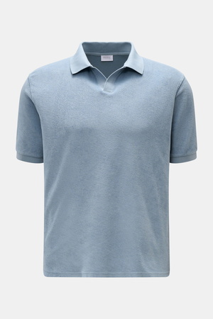 04651 / A trip in a bag - Herren - Frottee-Poloshirt 'Terry Johnny' rauchblau