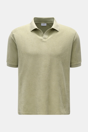 04651 / A trip in a bag - Herren - Frottee-Poloshirt 'Terry Johnny' salbei