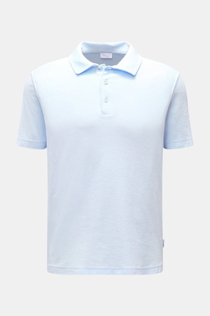 04651 / A trip in a bag - Herren - Frottee-Poloshirt 'Terry Polo' hellblau