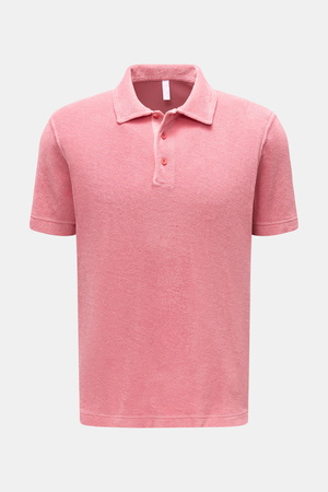 04651 / A trip in a bag - Herren - Frottee-Poloshirt 'Terry Polo' koralle