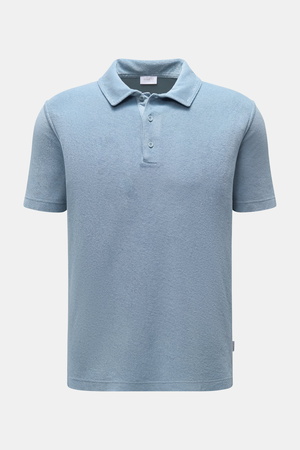 04651 / A trip in a bag - Herren - Frottee-Poloshirt 'Terry Polo' rauchblau