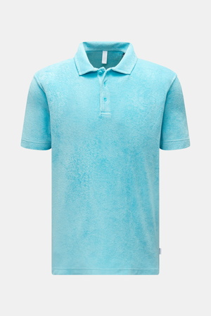04651 / A trip in a bag - Herren - Frottee-Poloshirt 'Terry Polo' türkis