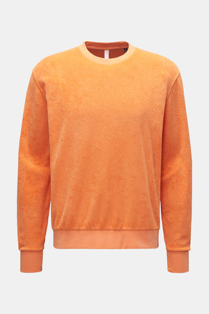 04651 / A trip in a bag - Herren - Frottee Rundhals-Sweatshirt orange