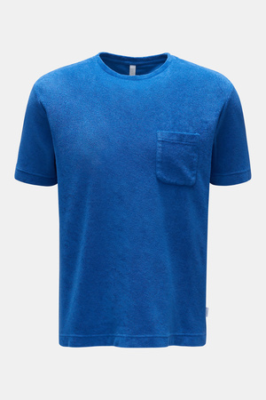 04651 / A trip in a bag - Herren - Frottee Rundhals-T-Shirt 'Terry Tee' blau blau