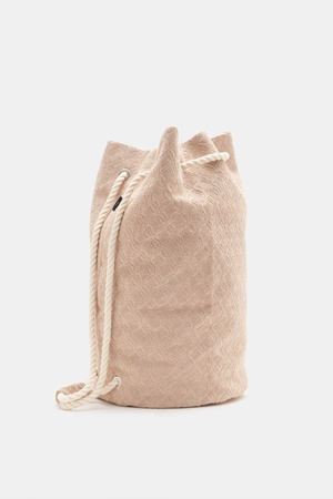 04651 / A trip in a bag - Herren - Frottee-Seesack 'Terry Sac' beige