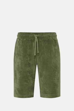 04651 / A trip in a bag - Herren - Frottee-Shorts 'Terry' grün