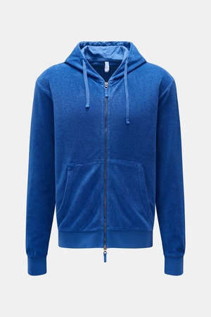 04651 / A trip in a bag - Herren - Frottee-Sweatjacke 'Terry Zip' blau