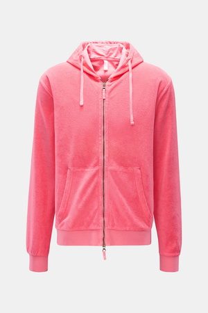 04651 / A trip in a bag - Herren - Frottee-Sweatjacke 'Terry Zip' koralle