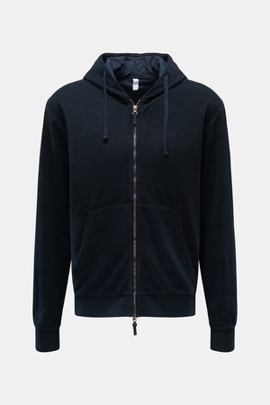 04651 / A trip in a bag - Herren - Frottee-Sweatjacke 'Terry Zip' navy