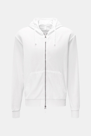 04651 / A trip in a bag - Herren - Frottee-Sweatjacke 'Terry Zip' weiß