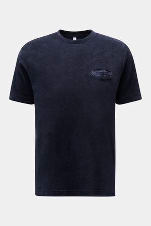 04651 / A trip in a bag - Herren - Frottee T-Shirt 'Terry Tee' navy