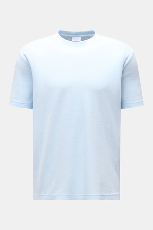 04651 / A trip in a bag - Herren - Frottee T-Shirt 'Terry Tee' pastellblau