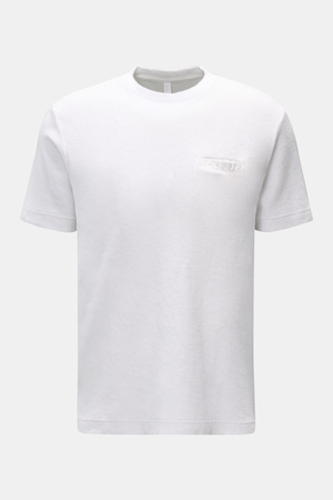 04651 / A trip in a bag - Herren - Frottee T-Shirt 'Terry Tee' weiß