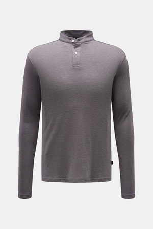 04651 / A trip in a bag - Herren - Henley-Shirt 'Guru' grau