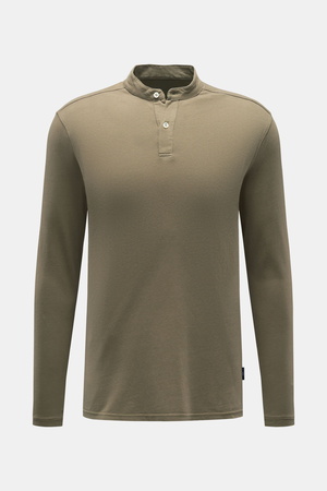 04651 / A trip in a bag - Herren - Henley-Shirt 'Organic Hemley' oliv