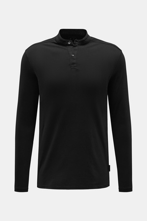 04651 / A trip in a bag - Herren - Henley-Shirt 'Organic Hemley' schwarz