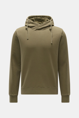 04651 / A trip in a bag - Herren - Kapuzenpullover 'AF Cord Hoodie' oliv