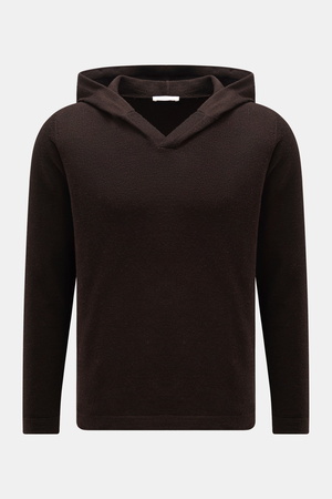 04651 / A trip in a bag - Herren - Kapuzenpullover dunkelbraun