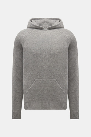 04651 / A trip in a bag - Herren - Kapuzenpullover grau meliert