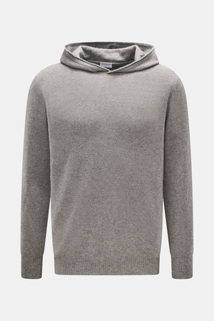 04651 / A trip in a bag - Herren - Kapuzenpullover grau meliert