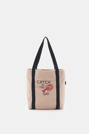 04651 / A trip in a bag - Herren - Kids Frottee-Tote Bag 'Terry Bag' beige